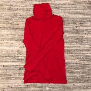 Red J Crew Turtleneck XS